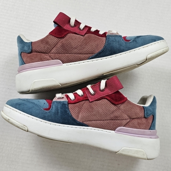 GIVENCHY WING Multicolor Cord Velvet Sneakers Size 39 - Picture 16 of 16